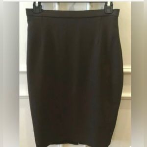 Valentino Roma Brown Pencil Skirt Size 8 Lined